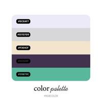 Modern Color Palettes Accurately with Codes , Perfect for use by illustrators vector