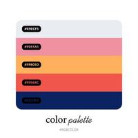 Modern Color Palettes Accurately with Codes , Perfect for use by illustrators vector