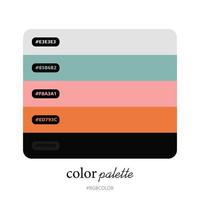 Modern Color Palettes Accurately with Codes , Perfect for use by illustrators vector