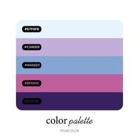 Modern Color Palettes Accurately with Codes , Perfect for use by illustrators vector