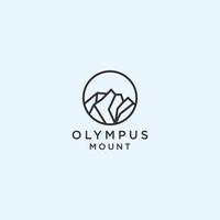 Olympus logo icon design vector