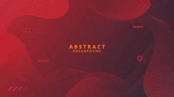 Abstract Red Fluid Wave Background vector