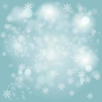 snowflakes background Bokeh vector