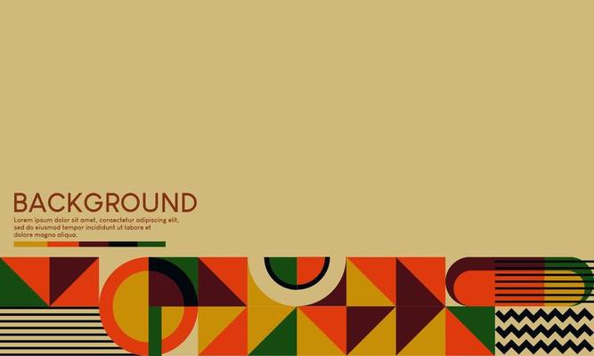 abstract retro swiss bauhaus style certificate design. geometric design for cover, banner, poster, business card, web.