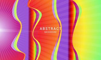 Rainbow gradient color background for social media design vector
