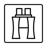 Binoculars Icon. Social media sign icons. Vector illustration isolated for graphic and web design.