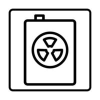 Radioactive Icon. Social media sign icons. Vector illustration isolated for graphic and web design.