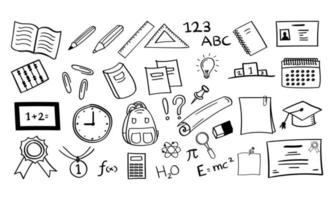 Collection of Cute Hand Drawn School Stickers for Journal 5417827 Vector  Art at Vecteezy