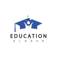 plantilla de diseño de logotipo de educación, ilustración vectorial vector