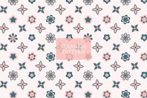 Cute floral geometric abstract seamless repeat pattern modern fashion design vector