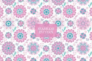 Dreamy blooming floral pink pastel beautiful seamless repeat abstract vector pattern