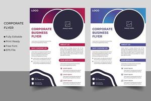 Corporate business flyer template design vector