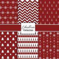 Christmas Pattern Collection Red color, Christmas Background, Abstract background, Christmas decoration vector