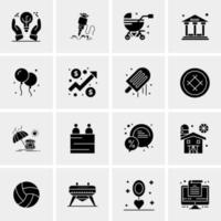 16 Business Universal Icons Vector Creative Icon Illustration to use in web and Mobile Related project