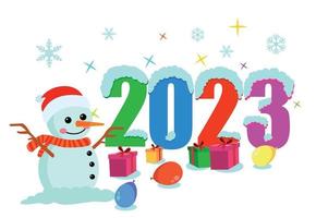 new year and happy kids vector