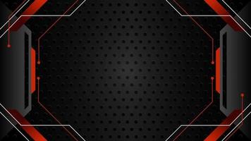 Abstract futuristic frame for live streaming. Modern metal plate background animation. High tech design theme for copy space video