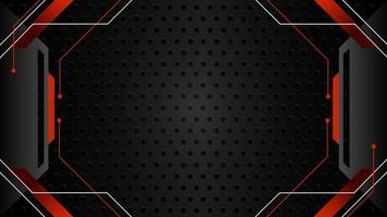 Abstract futuristic frame for live streaming. Modern metal plate background animation. High tech design theme for copy space video