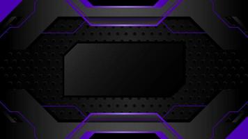 Abstract futuristic frame for live streaming. Modern metal plate background animation. High tech design theme for copy space video