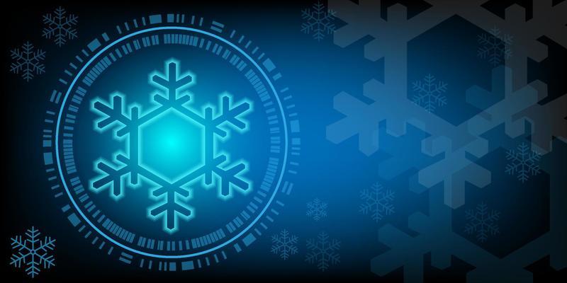 Christmas winter snow circuit board futuristic pattern background celebration season holiday wrapping paper , greeting card for decorate premium product
