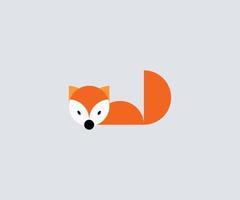 Abstract Fox logo vector