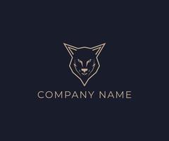 diseño de logotipo de lobo vector