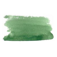 diseño abstracto moderno pintado a mano con pinceladas de acuarela de color verde. la imagen se puede utilizar para el diseño de postales, pancartas, carteles, folletos vector