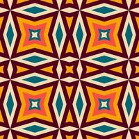 Retro 70s seamless pattern. Mid Century pattern. Vector illustration