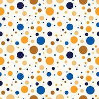 Festive pattern with gold, blue and beige circles. vector