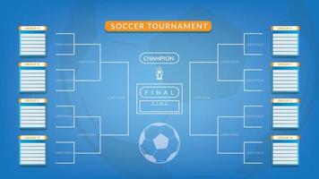 soccer tournament table template. 4K ratio vector eps 10