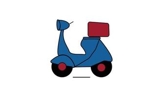 diseño de scooter sobre fondo blanco vector