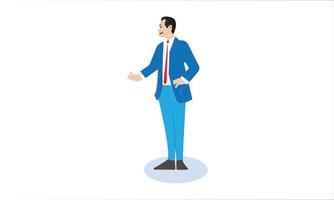 business man on white background vector