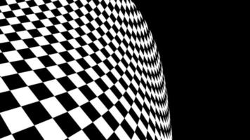 Checkered torus vector illustration EPS 10. Optical illusion vector. Race championship background.