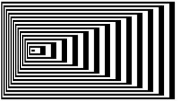 Optical illusion lines background. Abstract 3d black and white illusions. Conceptual design of optical illusion vector. EPS 10 Vector illustration