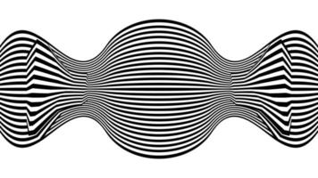 Optical illusion lines background. Abstract 3d black and white illusions. Conceptual design of optical illusion .10 illustration vector