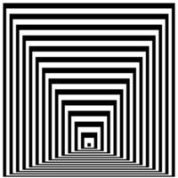 Optical illusion lines background. Abstract 3d black and white illusions. Conceptual design of optical illusion vector. EPS 10 Vector illustration