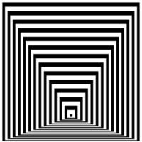 Optical illusion lines background. Abstract 3d black and white illusions. Conceptual design of optical illusion vector. EPS 10 Vector illustration