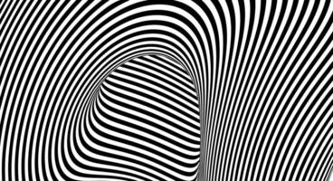 Optical illusion lines background. Abstract 3d black and white illusions. Conceptual design of optical illusion vector. EPS 10 Vector illustration