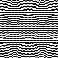 fondo de líneas de ilusión óptica. ilusiones abstractas 3d en blanco y negro. diseño conceptual de ilusión óptica .10 ilustración vector