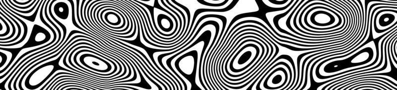 Optical illusion lines background. Abstract 3d black and white illusions. Conceptual design of optical illusion vector. EPS 10 Vector illustration