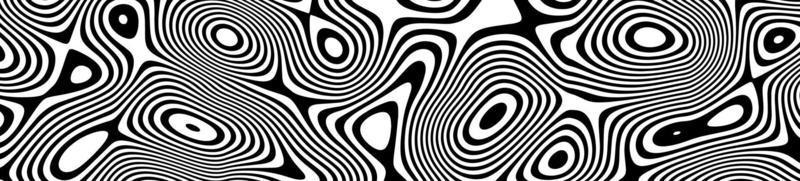 Optical illusion lines background. Abstract 3d black and white illusions. Conceptual design of optical illusion vector. EPS 10 Vector illustration