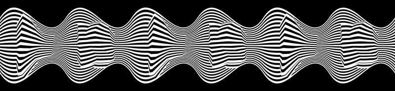 Optical illusion lines background. Abstract 3d black and white illusions. Conceptual design of optical illusion .10 illustration vector