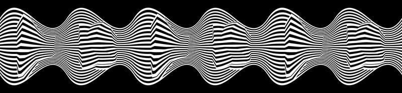 Optical illusion lines background. Abstract 3d black and white illusions. Conceptual design of optical illusion .10 illustration vector