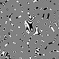 Optical illusion lines background. Abstract 3d black and white illusions. Conceptual design of optical illusion vector. EPS 10 Vector illustration