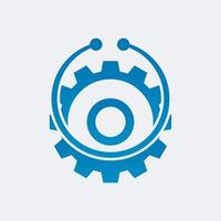 Gear Technology Vector Logo Template