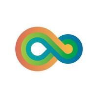 Colorful Infinity Vector Logo Design