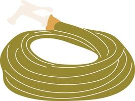 Garden hose illustration vector