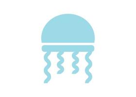 Jellyfish icon logo design template vector symbol