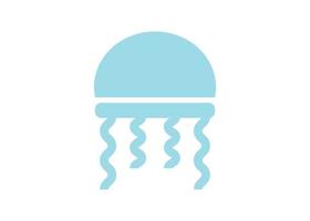 Jellyfish icon logo design template vector symbol