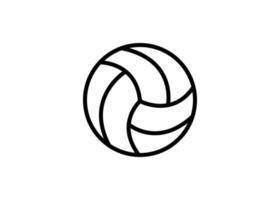 icono de voleibol plantilla de diseño de verano vector ilustración aislada