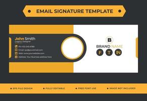 Email Signature Design Template for Corporate Business vector